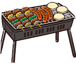 バーベキューの画像